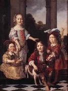 Portrait of Four Children MAES, Nicolaes
